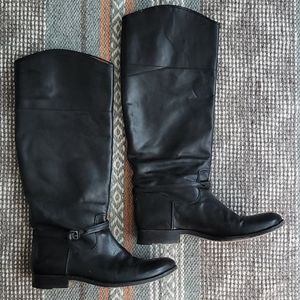 Frye Melissa Seam - Black Full-Grain Leather